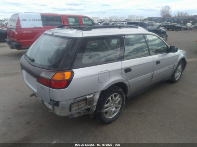 4S3BH675047624822 - 2004 SUBARU LEGACY OUTBACK AWP 银色 照片 4