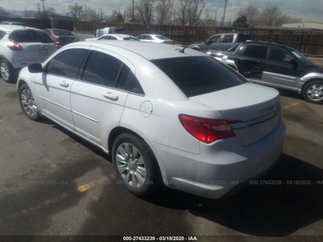 1C3CCBAB7CN271424 - 2012 CHRYSLER 200 LX White photo 3