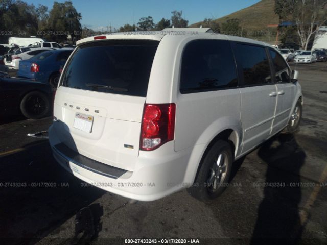 2C4RDGCGXCR347147 - 2012 DODGE GRAND CARAVAN SXT White photo 4