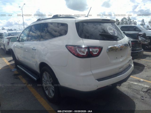 1GNKRGKD4FJ319368 - 2015 CHEVROLET TRAVERSE LT White photo 3