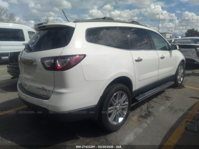 1GNKRGKD4FJ319368 - 2015 CHEVROLET TRAVERSE LT White photo 4