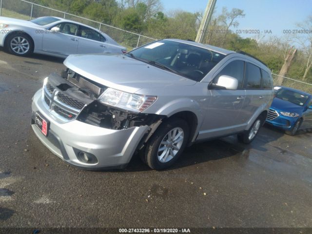 3C4PDCBG4ET313528 - 2014 DODGE JOURNEY SXT Silver photo 2