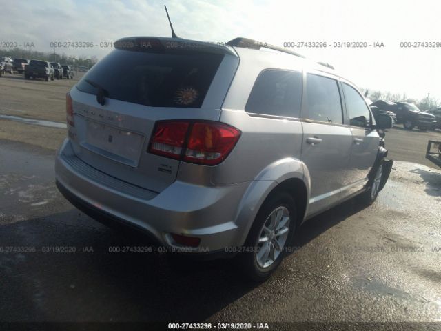 3C4PDCBG4ET313528 - 2014 DODGE JOURNEY SXT Silver photo 4