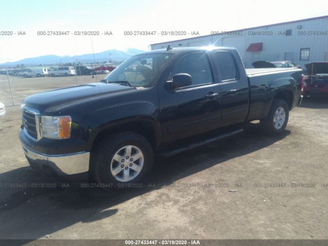 1GTV2WE23BZ415051 - 2011 GMC SIERRA K1500 SLT Black photo 2