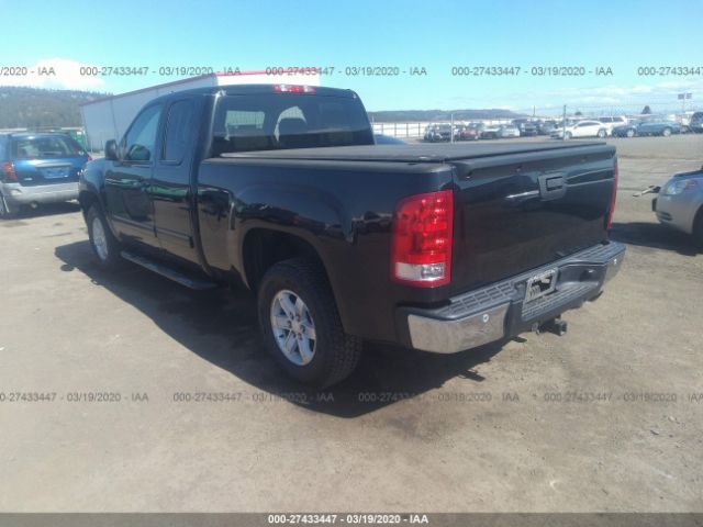 1GTV2WE23BZ415051 - 2011 GMC SIERRA K1500 SLT Black photo 3