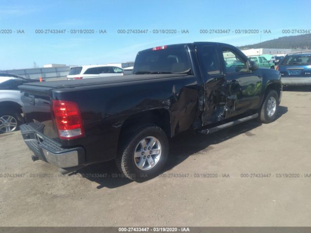 1GTV2WE23BZ415051 - 2011 GMC SIERRA K1500 SLT Black photo 4