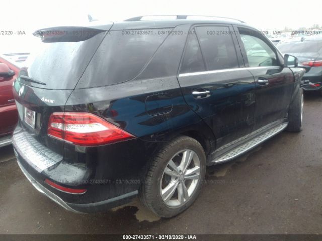 4JGDA5HB0FA566210 - 2015 MERCEDES-BENZ ML 350 4MATIC Black photo 4