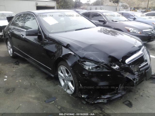 WDDHF5KB0DA752560 - 2013 MERCEDES-BENZ E 350 Black photo 1