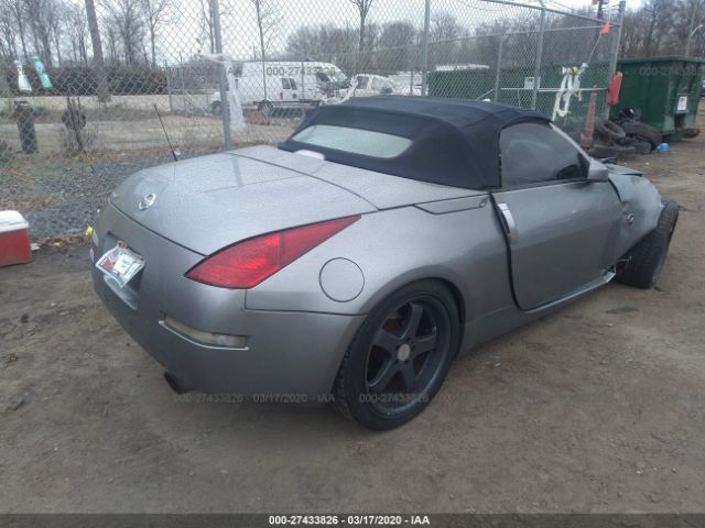 JN1AZ36A35M753715 - 2005 NISSAN 350Z ROADSTER Gray photo 4