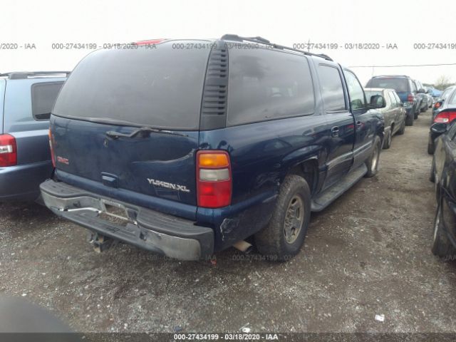 1GKFK16T43J121452 - 2003 GMC YUKON XL K1500 Blue photo 4