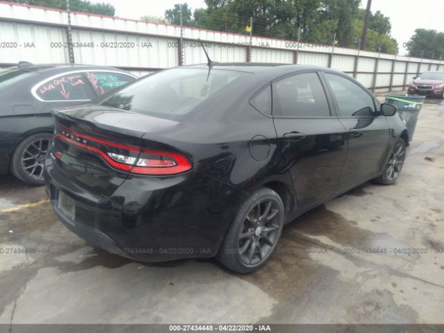 1C3CDFAA6FD421867 - 2015 DODGE DART SE Black photo 4