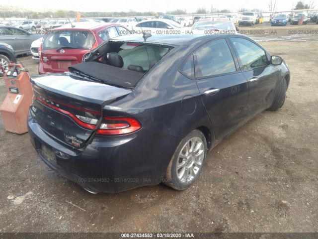 1C3CDFCH7DD200575 - 2013 DODGE DART LIMITED/R/T Blue photo 4