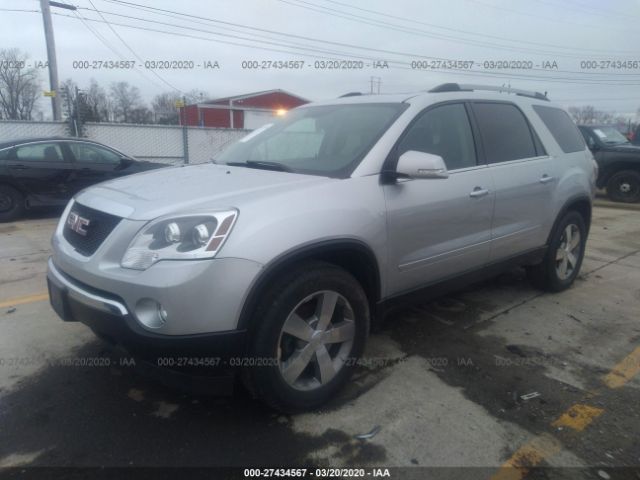 1GKKRRED3CJ410311 - 2012 GMC ACADIA SLT-1 Silver photo 2