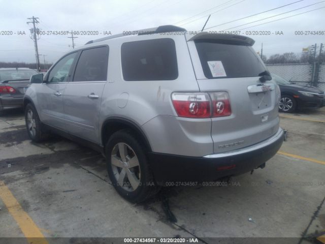 1GKKRRED3CJ410311 - 2012 GMC ACADIA SLT-1 Silver photo 3