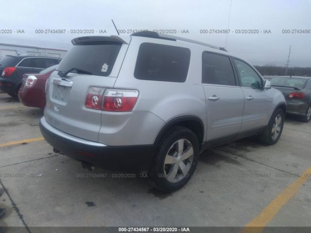 1GKKRRED3CJ410311 - 2012 GMC ACADIA SLT-1 Silver photo 4