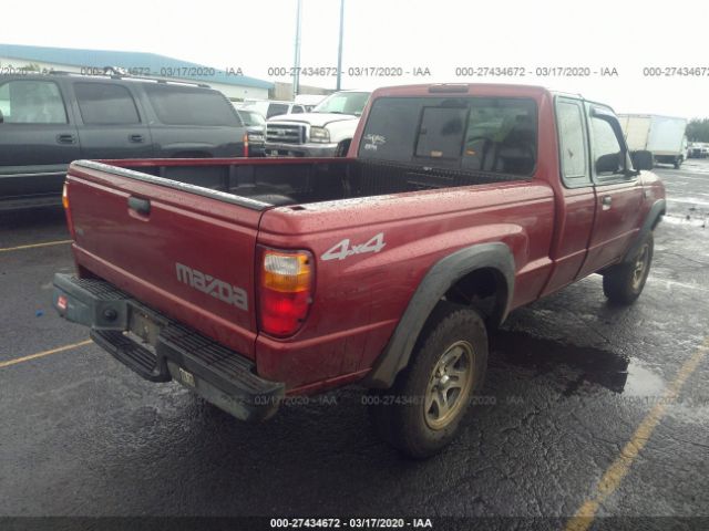 4F4YR17E23TM10552 - 2003 MAZDA B4000 CAB PLUS Red photo 4