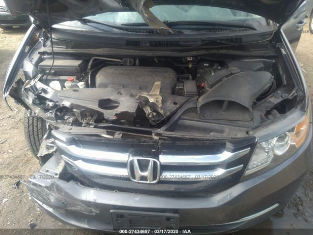 5FNRL5H41FB057305 - 2015 HONDA ODYSSEY EX Gray photo 10