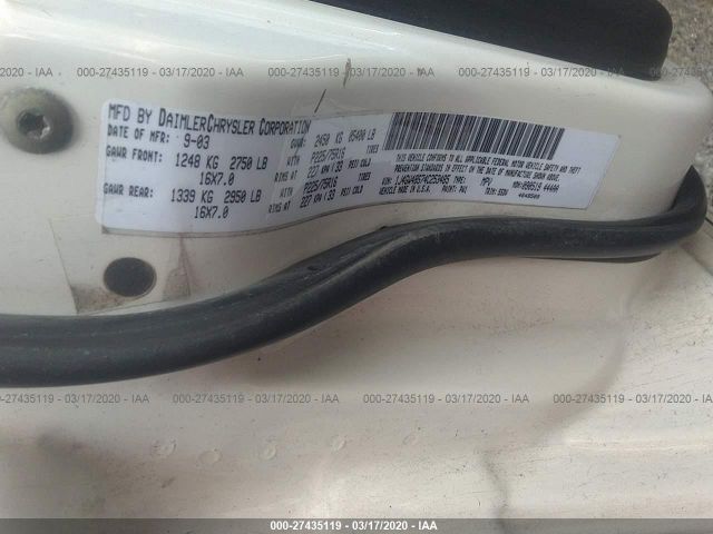 1J4GW48S74C253485 - 2004 JEEP GRAND CHEROKEE LAREDO/COLUMBIA/FREEDOM 白色 照片 9