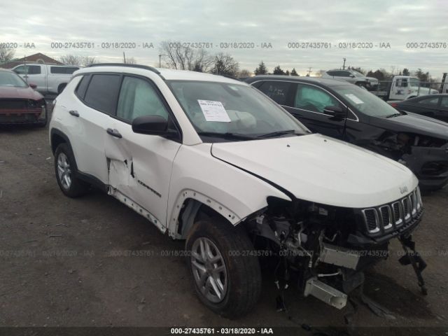 3C4NJDAB5JT168960 - 2018 JEEP COMPASS SPORT White photo 1