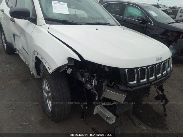 3C4NJDAB5JT168960 - 2018 JEEP COMPASS SPORT White photo 6