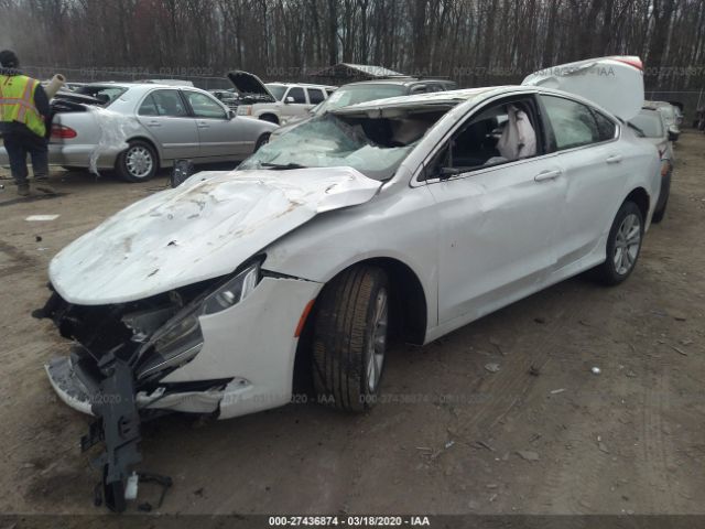 1C3CCCAB0GN185173 - 2016 CHRYSLER 200 LIMITED White photo 2