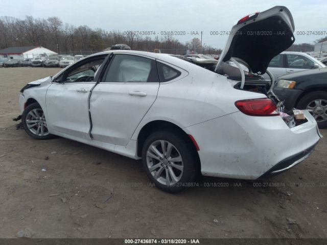 1C3CCCAB0GN185173 - 2016 CHRYSLER 200 LIMITED White photo 3