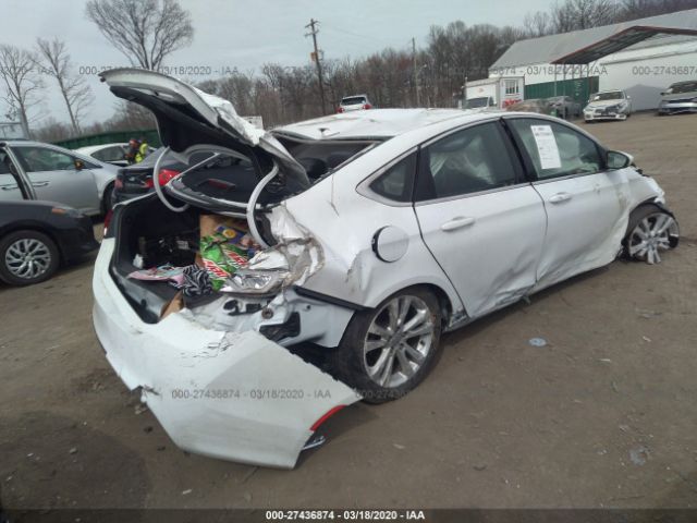 1C3CCCAB0GN185173 - 2016 CHRYSLER 200 LIMITED White photo 4