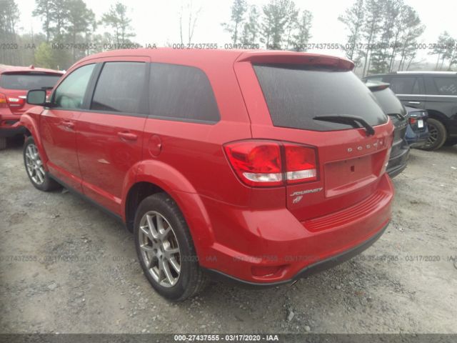 3C4PDDEG9KT745920 - 2019 DODGE JOURNEY GT Red photo 3