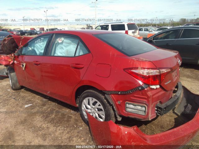 5YFBURHE4HP675790 - 2017 TOYOTA COROLLA L/LE/XLE/SE/XSE Red photo 3