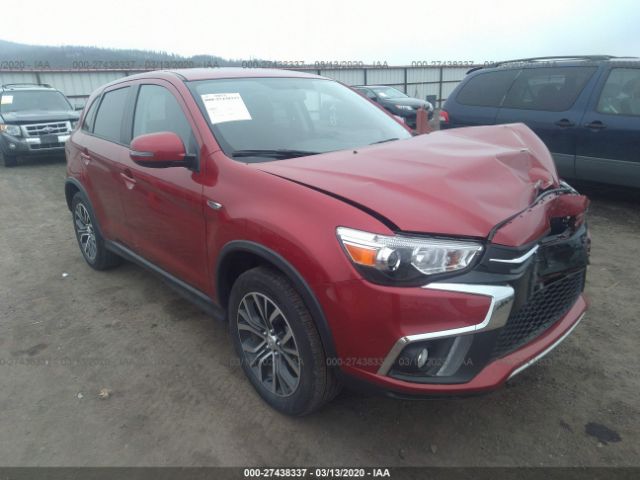 JA4AR3AU3KU027731 - 2019 MITSUBISHI OUTLANDER SPORT  Red photo 1