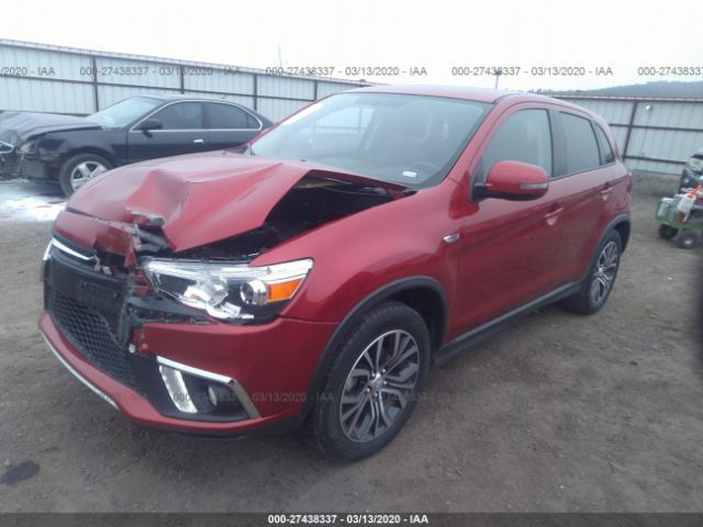 JA4AR3AU3KU027731 - 2019 MITSUBISHI OUTLANDER SPORT  Red photo 2