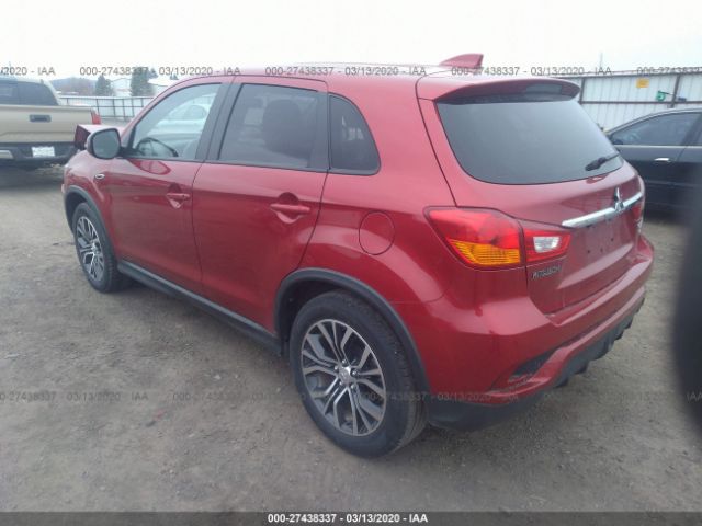 JA4AR3AU3KU027731 - 2019 MITSUBISHI OUTLANDER SPORT  Red photo 3