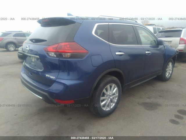 JN8AT2MV2LW106453 - 2020 NISSAN ROGUE S/SV Blue photo 4