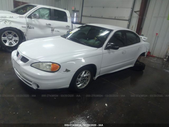 1G2NF52E74C200621 - 2004 PONTIAC GRAND AM SE1 White photo 2