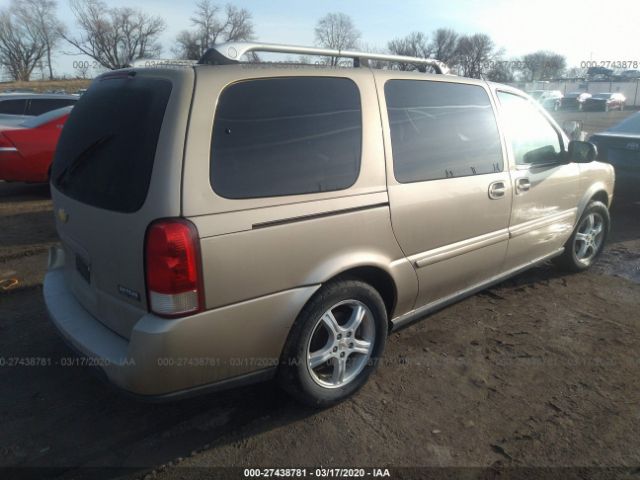 1GNDV33L05D307301 - 2005 CHEVROLET UPLANDER LT Gold photo 4