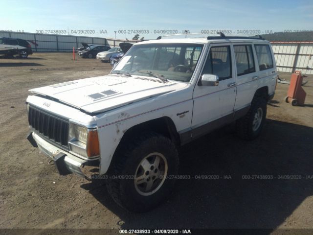 1J4FJ58S7NL146003 - 1992 JEEP CHEROKEE LAREDO White photo 2