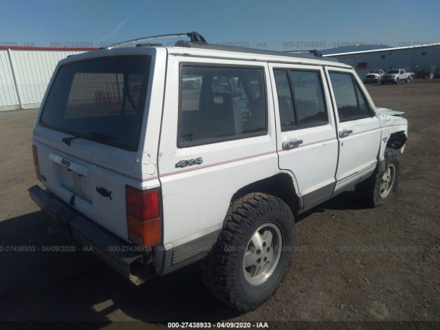 1J4FJ58S7NL146003 - 1992 JEEP CHEROKEE LAREDO White photo 4