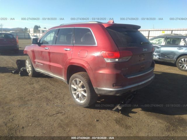 1C4RJFJG5EC443981 - 2014 JEEP GRAND CHEROKEE SUMMIT Red photo 3