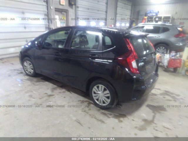 3HGGK5H58FM744023 - 2015 HONDA FIT LX Black photo 3