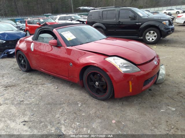 JN1AZ36A95M759969 - 2005 NISSAN 350Z ROADSTER Red photo 1