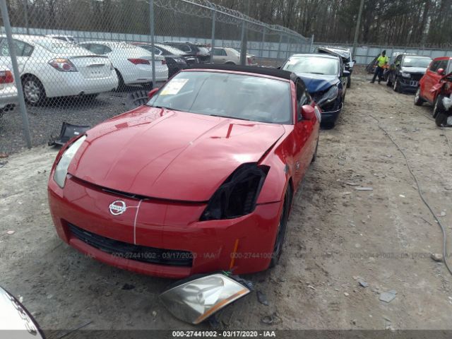 JN1AZ36A95M759969 - 2005 NISSAN 350Z ROADSTER Red photo 6