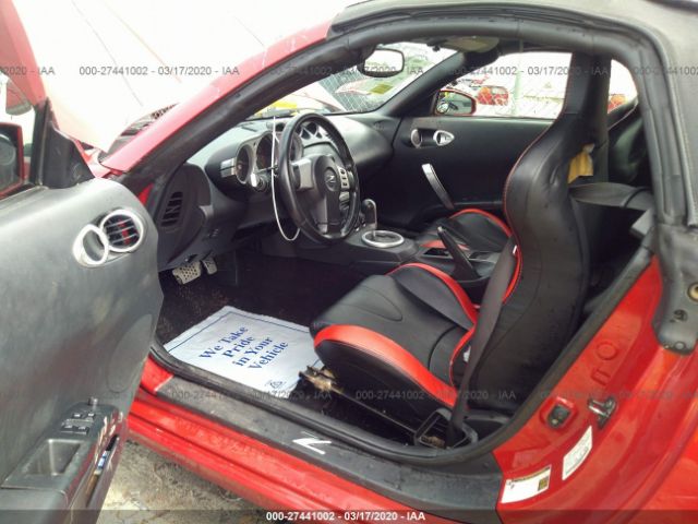 JN1AZ36A95M759969 - 2005 NISSAN 350Z ROADSTER Red photo 8