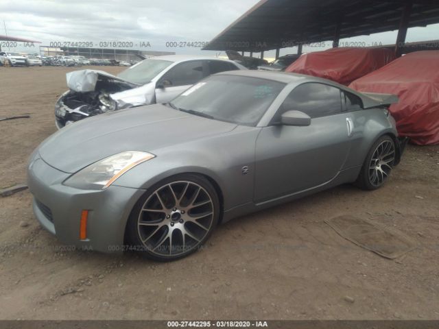 JN1AZ34E73T000455 - 2003 NISSAN 350Z COUPE Gray photo 2