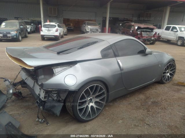 JN1AZ34E73T000455 - 2003 NISSAN 350Z COUPE Gray photo 4