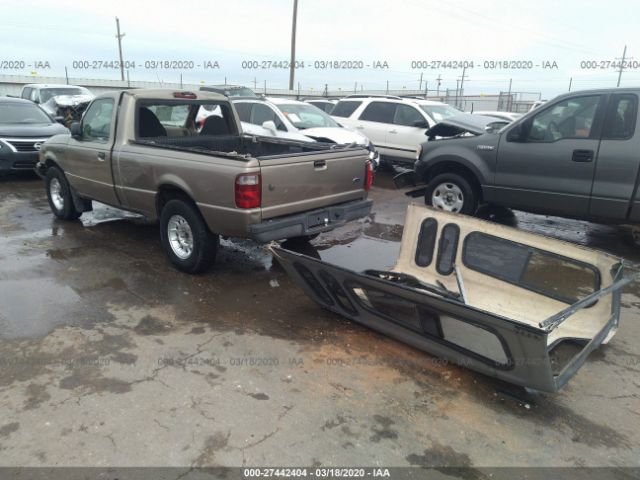 1FTYR10U93PA22222 - 2003 FORD RANGER  Tan photo 3