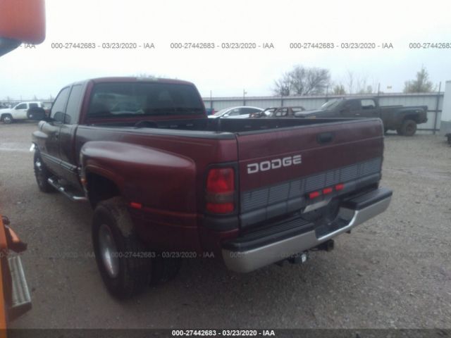 1B7MC33601J287037 - 2001 DODGE RAM 3500  Burgundy photo 3