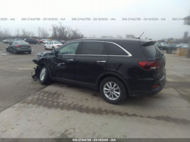 5XYPG4A32KG575644 - 2019 KIA SORENTO L/LX Black photo 3