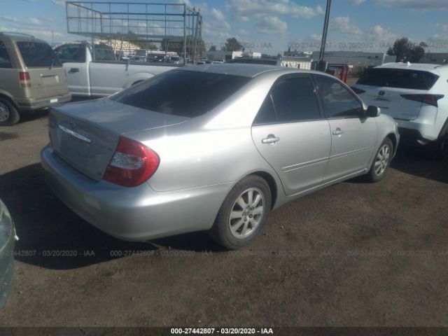 4T1BF32K73U542230 - 2003 TOYOTA CAMRY LE/XLE/SE Silver photo 4