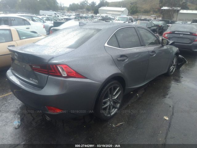 JTHBA1D24G5009285 - 2016 LEXUS IS 200T Gray photo 4