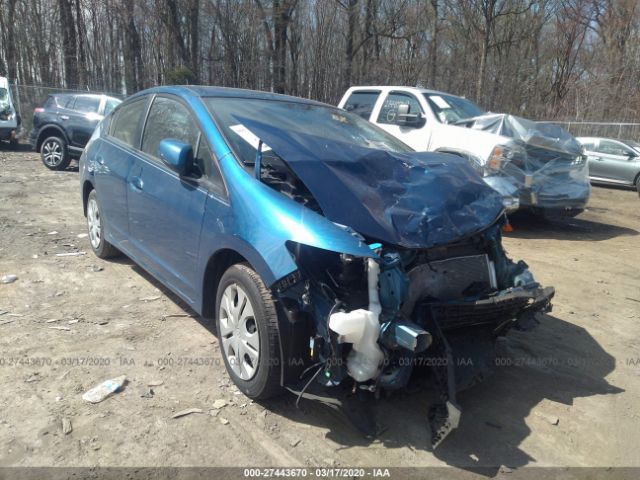 JHMZE2H34ES002993 - 2014 HONDA INSIGHT  Blue photo 1